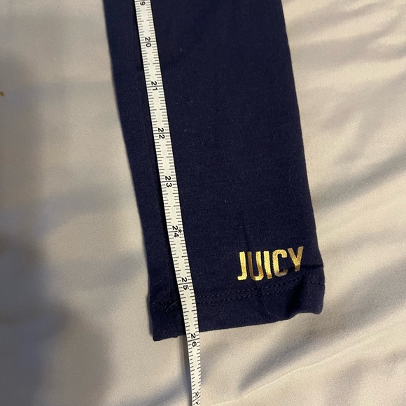 Juicy Couture Gold Heart Striped Top with Navy Leggings - Picture 7 of 8